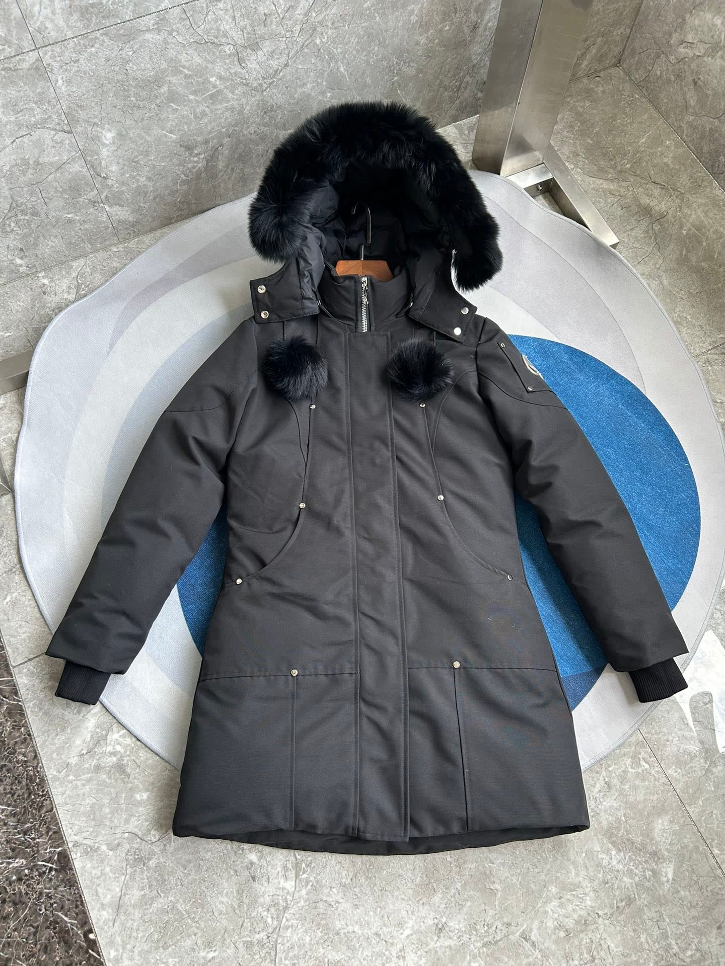 Moose Knuckles Hooded Long Down Parka